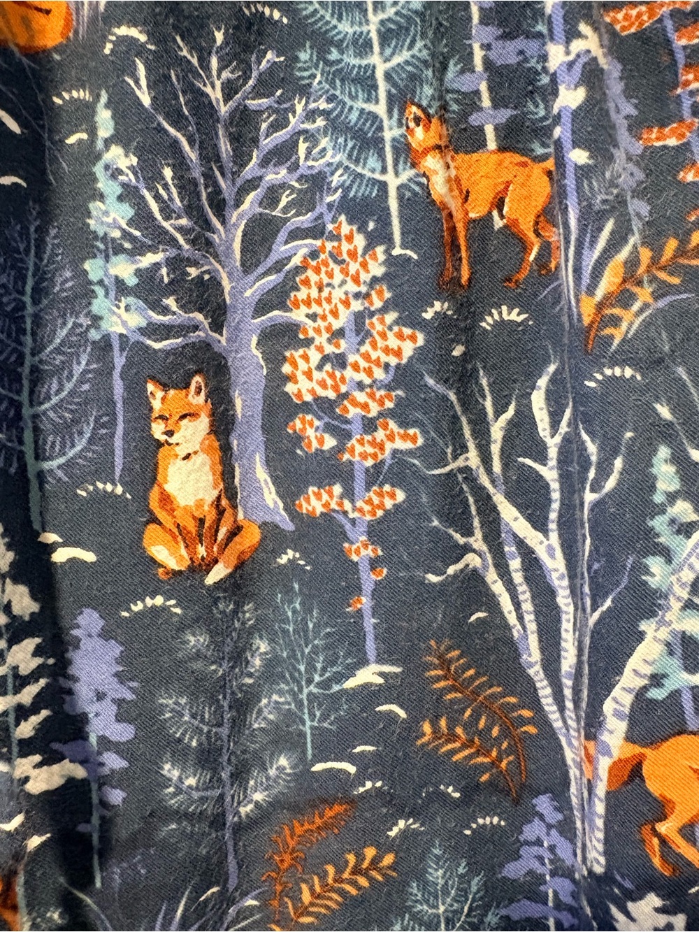 Printfresh Fox and Folklore Pajamas Set Flannel Women’s Small - Picture 12 of 14
